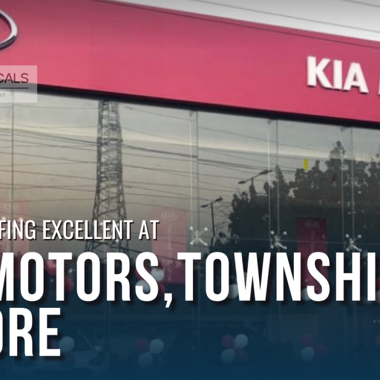 Site view of KIA moters Lahore