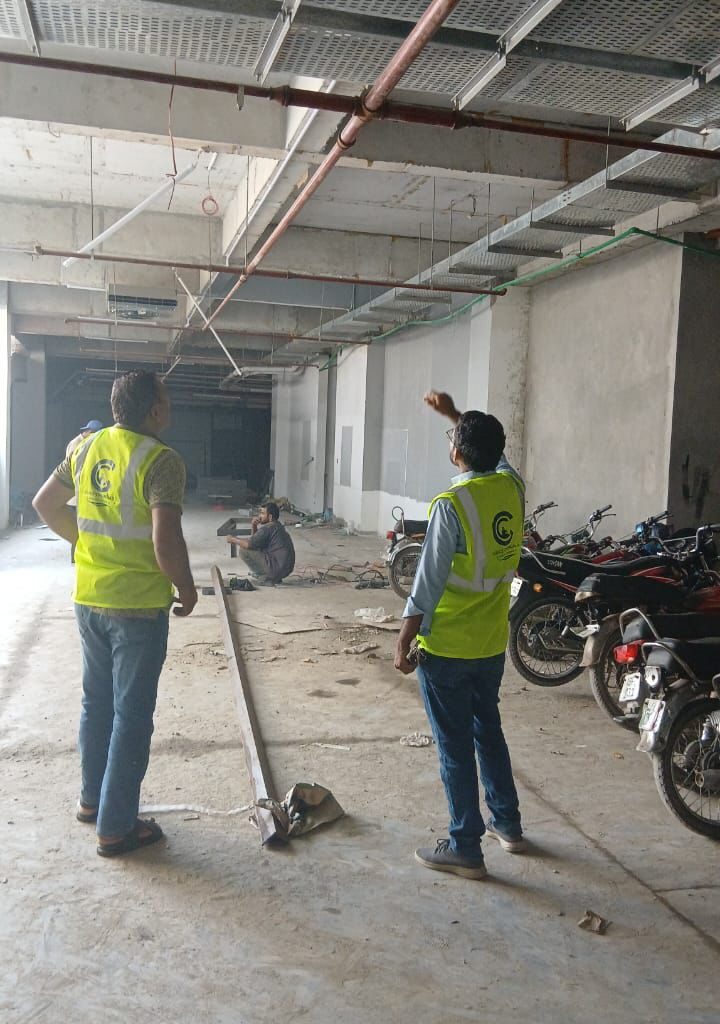 showing the Grace chemicals team is visitng the site .
