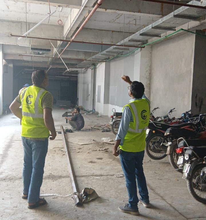 showing the Grace chemicals team is visitng the site .